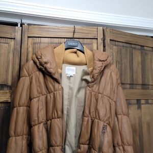 Helena Quinn Warm Leather Jacket With Zipper